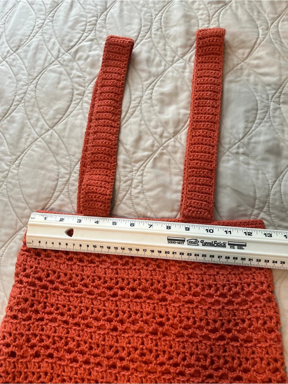 Handmade Crochet Tote Bag in Rust - Picture 8 of 12